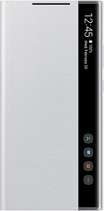 Чехол-книжка Smart Clear View Cover для Samsung Note20 Ultra (серебристо-белый)